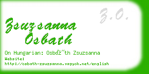 zsuzsanna osbath business card